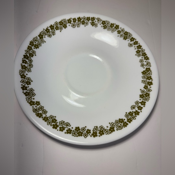 Corelle Spring Blossom Flat Cups Saucers Set Of 4 Crazy Daisy By Corning USA - Picture 8 of 14